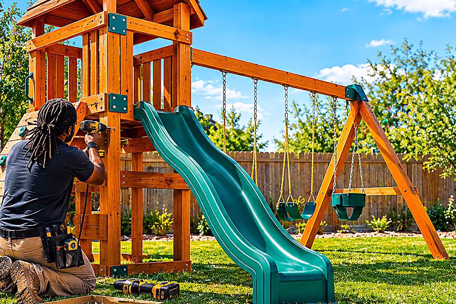 Playset Assembly in Albuquerque