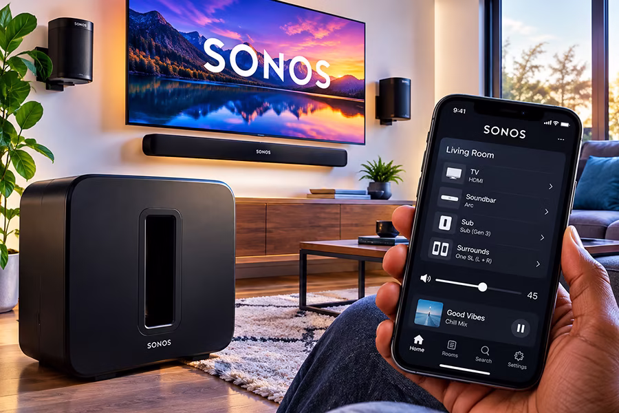  Sonos System Configuration & Surround Sound Setup in Albuquerque | Home Audio Installation